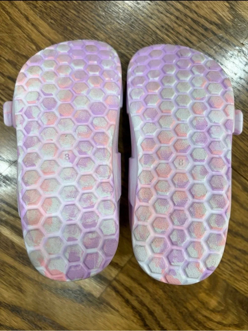 Cat & Jack Pastel Pink Tie-Dye Double Buckle Sandals
